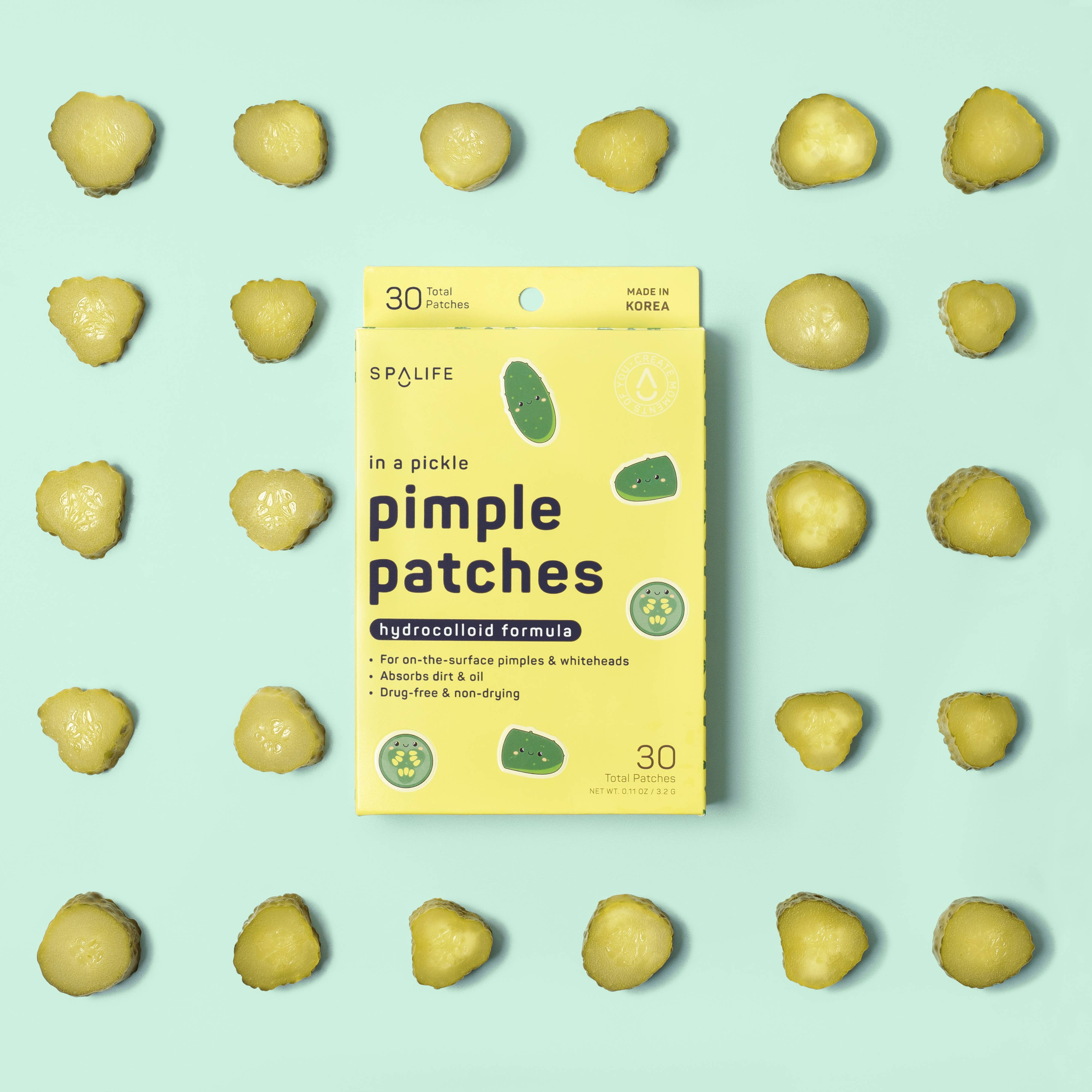 Patchs Anti-Boutons hydrocolloïdes in a pickle | Lot de 72