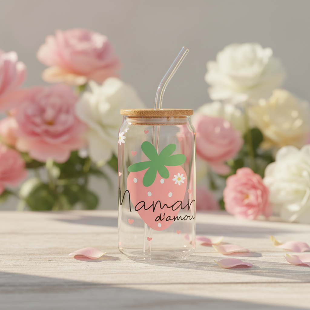 Bara verre 16 oz. maman d'amour
