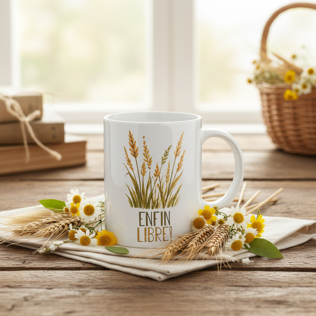 Blé tasse enfin libre