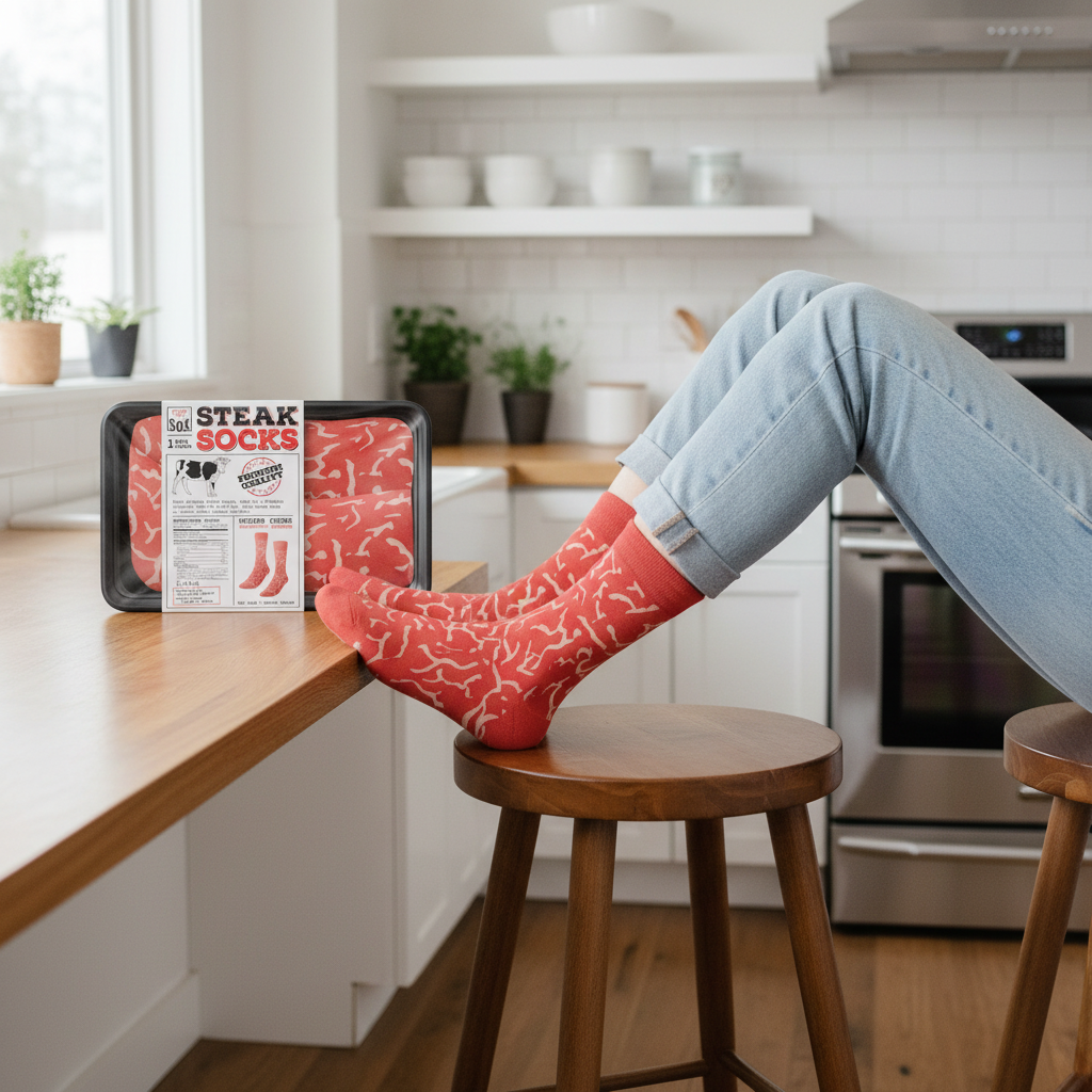 Chaussettes Steak Socks unisexes – taille unique