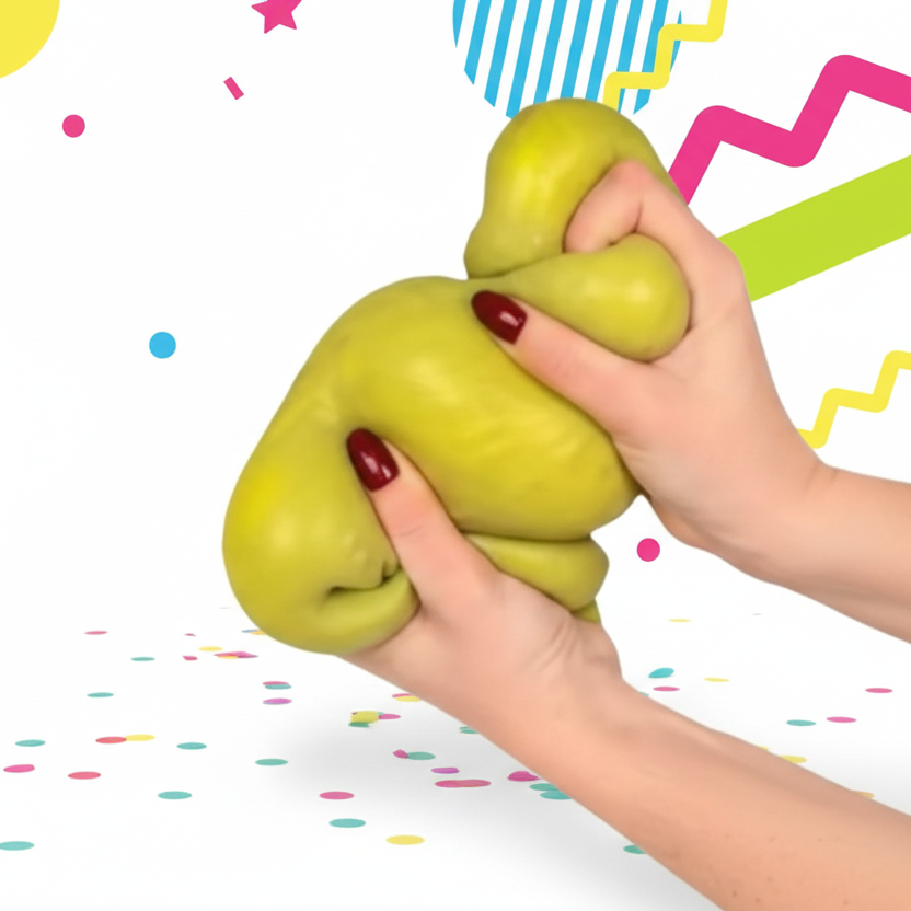 Concombre Squishy Géant – Jouet Anti-Stress Étirable