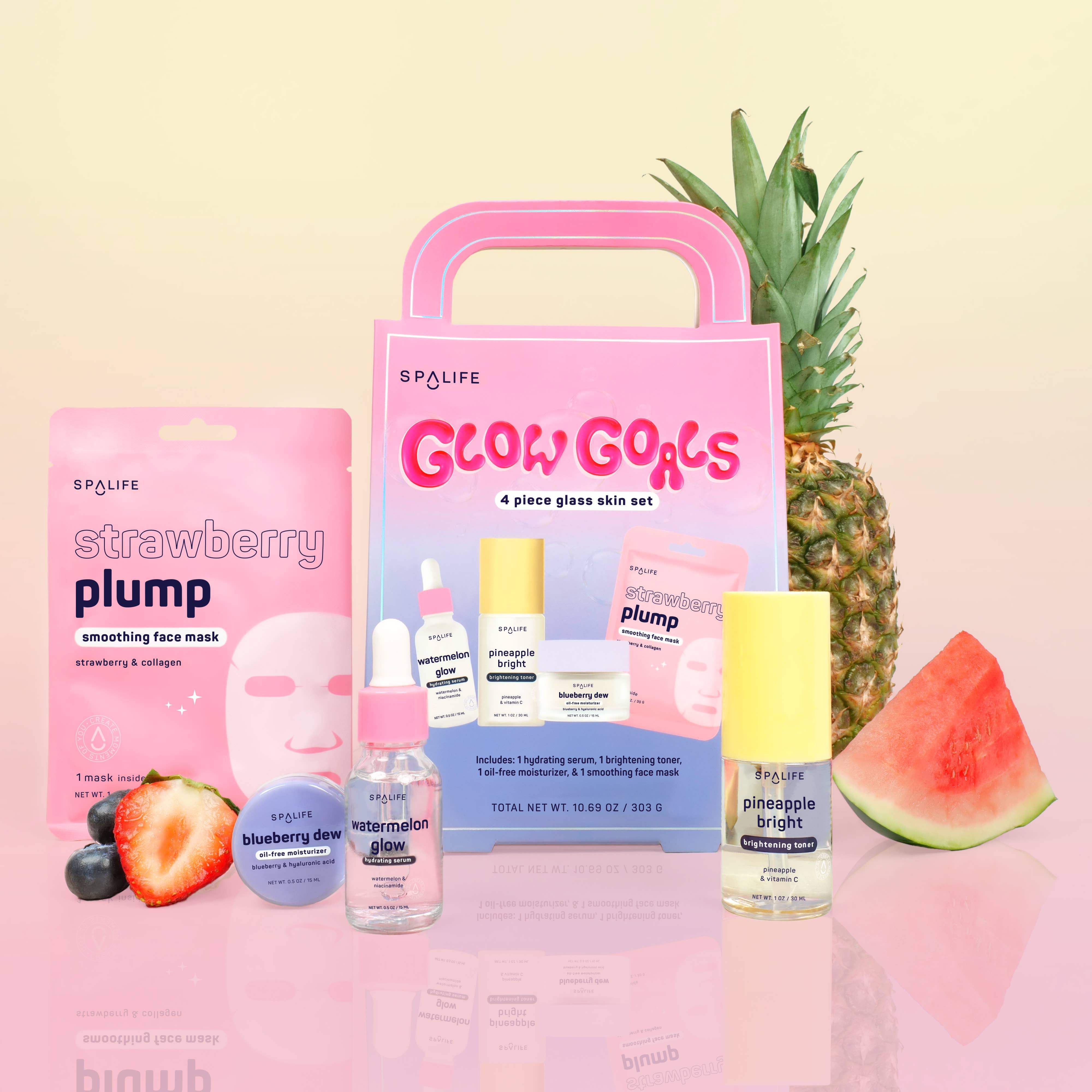 Coffret Soins Visage Glow Goals | 4 Pièces, Idée Cadeau