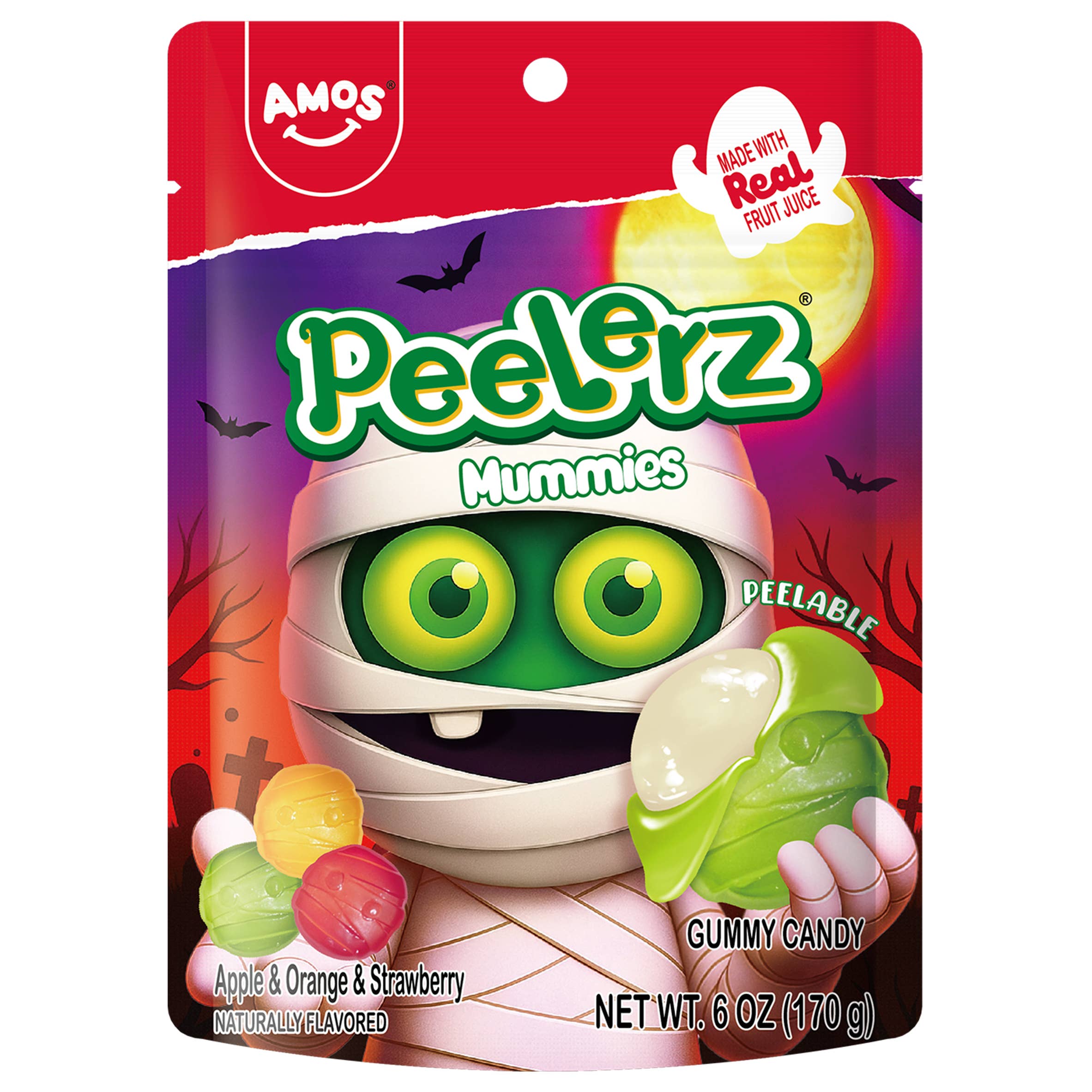 Bonbons Gélifiés Momie Amos Halloween Peelerz | 170 g