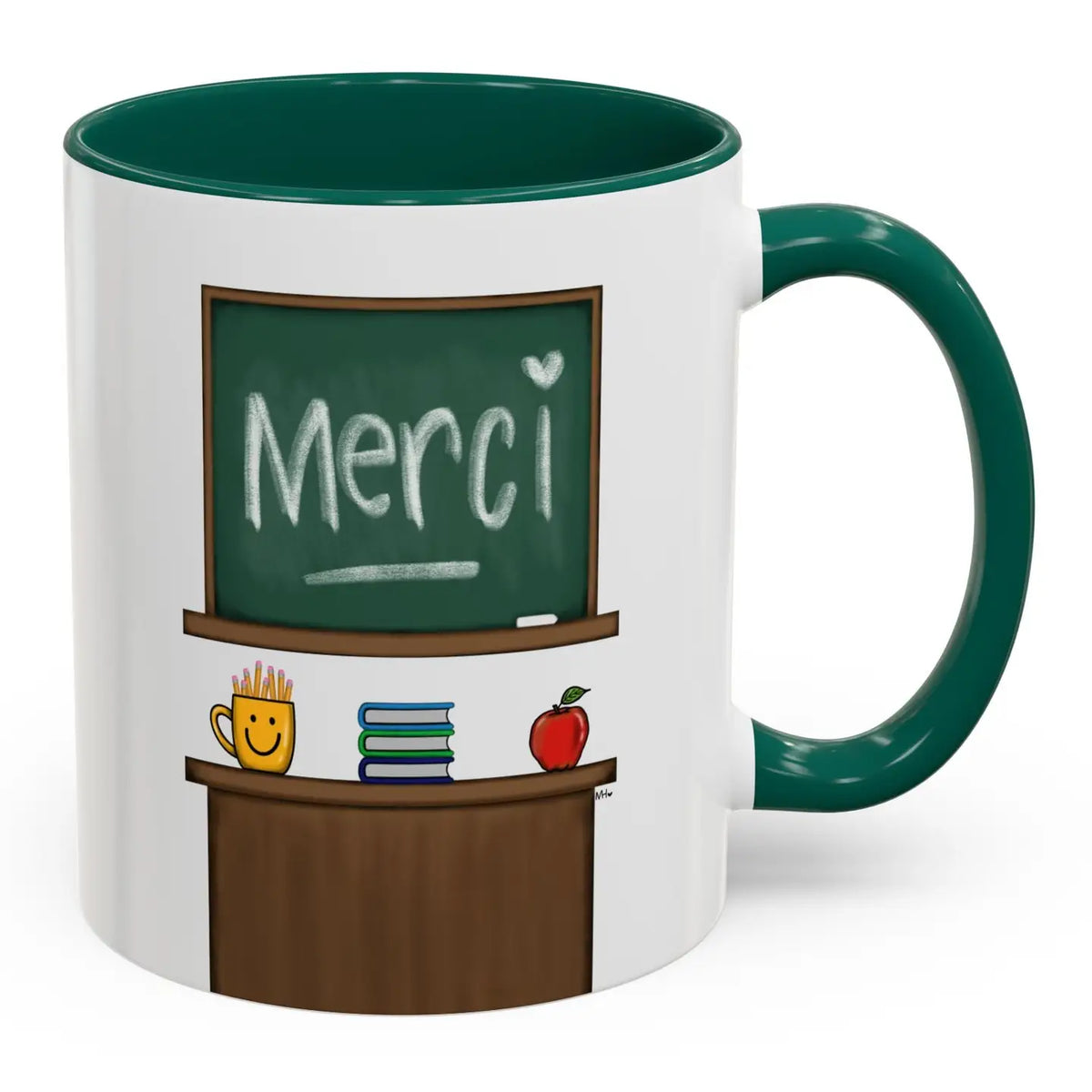Tasse « Merci » pour prof – Tableau scolaire – Sardine Studio