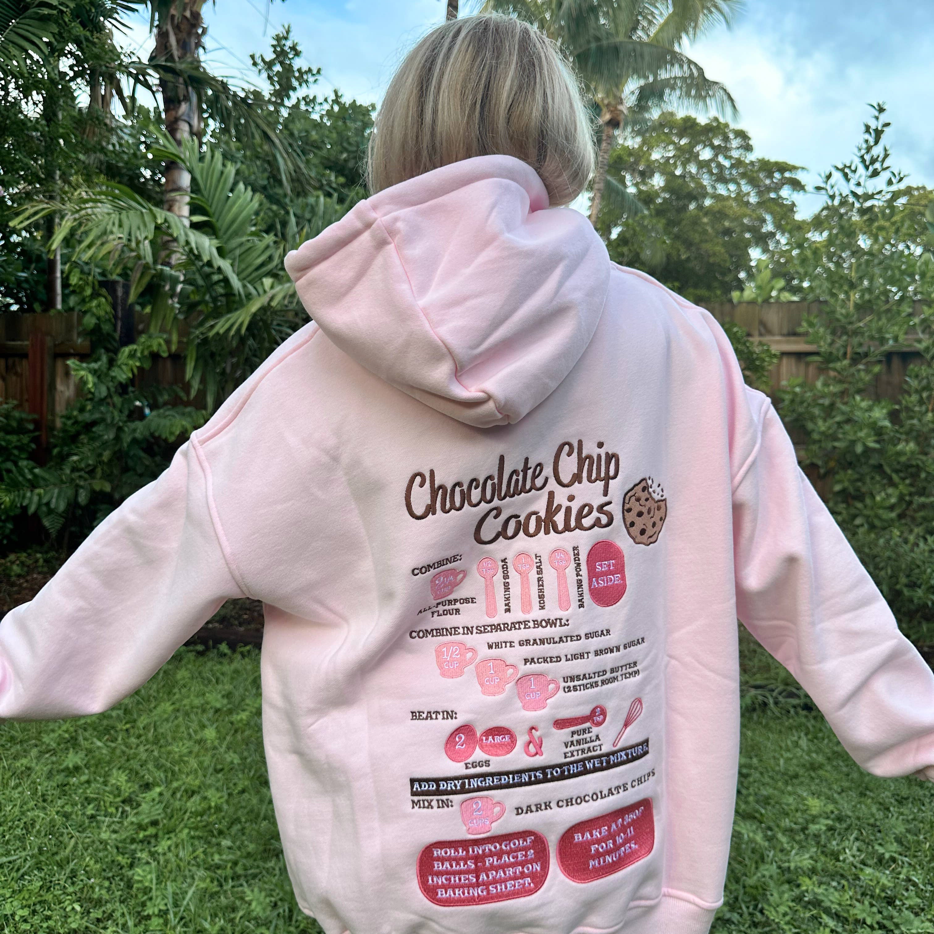 Sweat à capuche brodé – Recette de cookies aux pépites de chocolat | Rose Clair