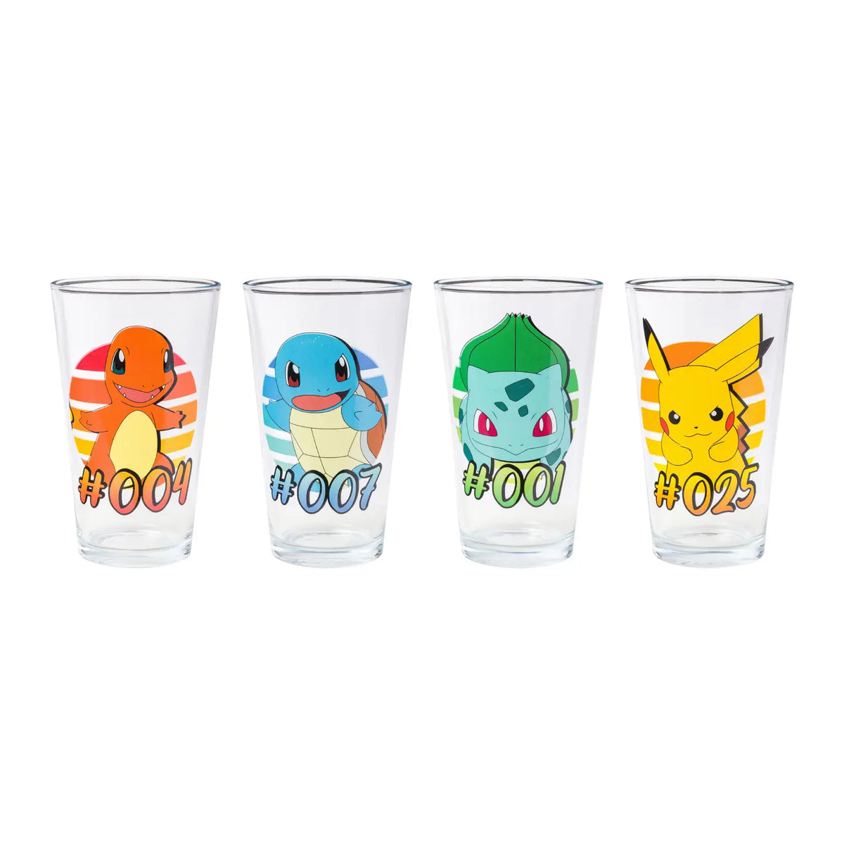 Ensemble de 4 verres Pokémon – Pikachu et ses amis
