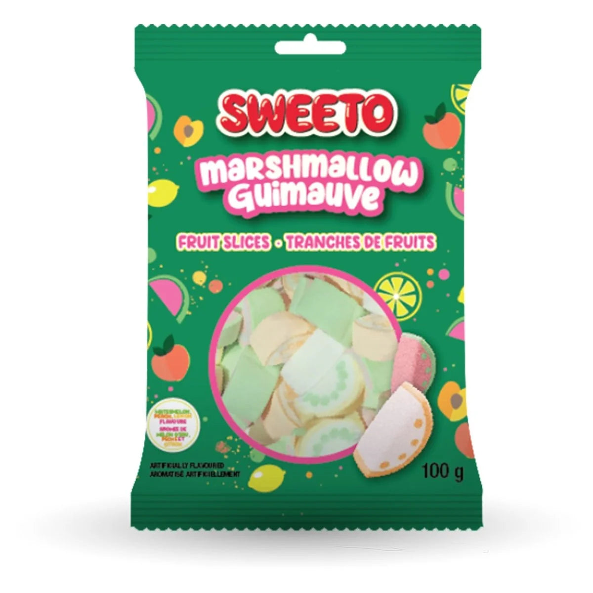 Sweeto Marshmallow Tranches de Fruits – Guimauve 100g