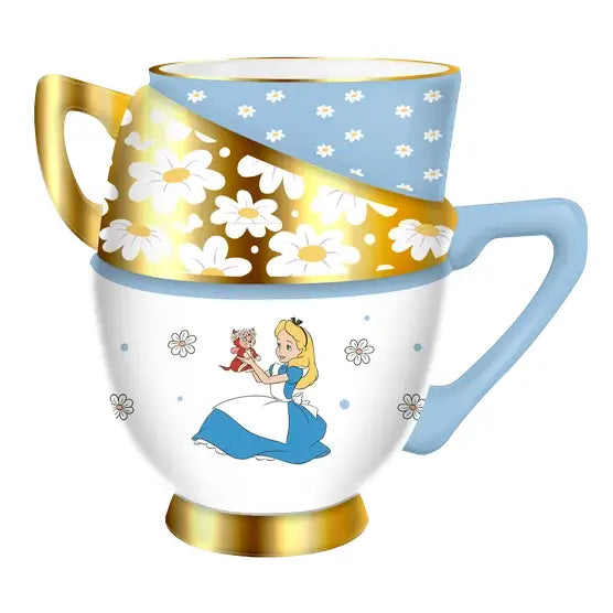 Tasse à thé Alice au pays des merveilles – Effet tasses empilées