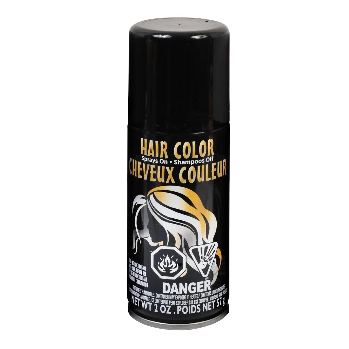 Hair spray noir