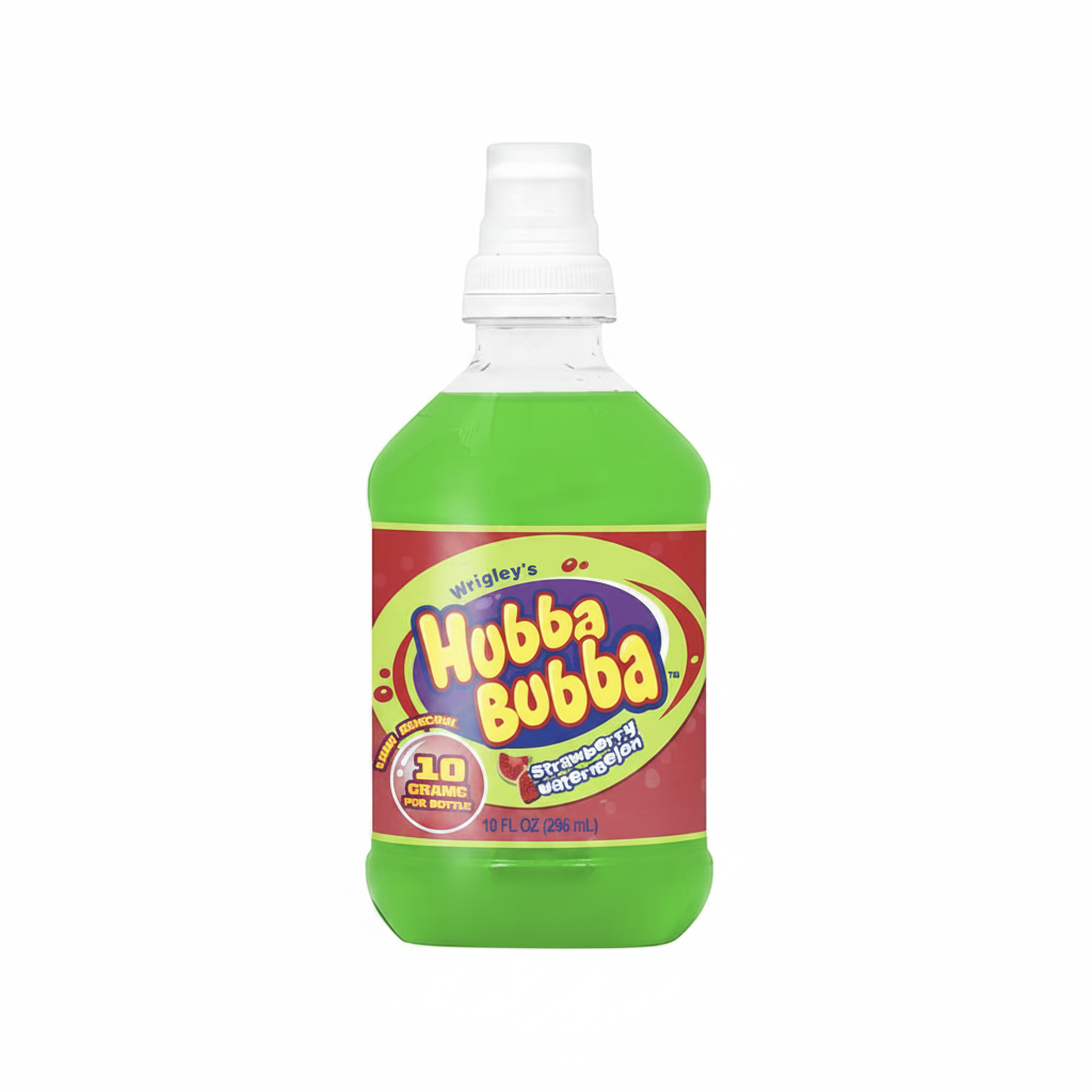 Hubba Bubba Boisson Fraise Melon d'eau 296 ml fond blanc
