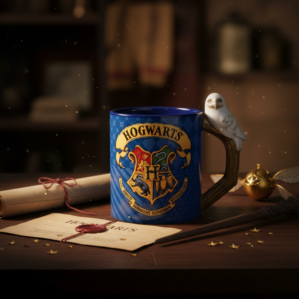 Tasse céramique 20 oz – Hogwarts & Hedwige | Harry Potter