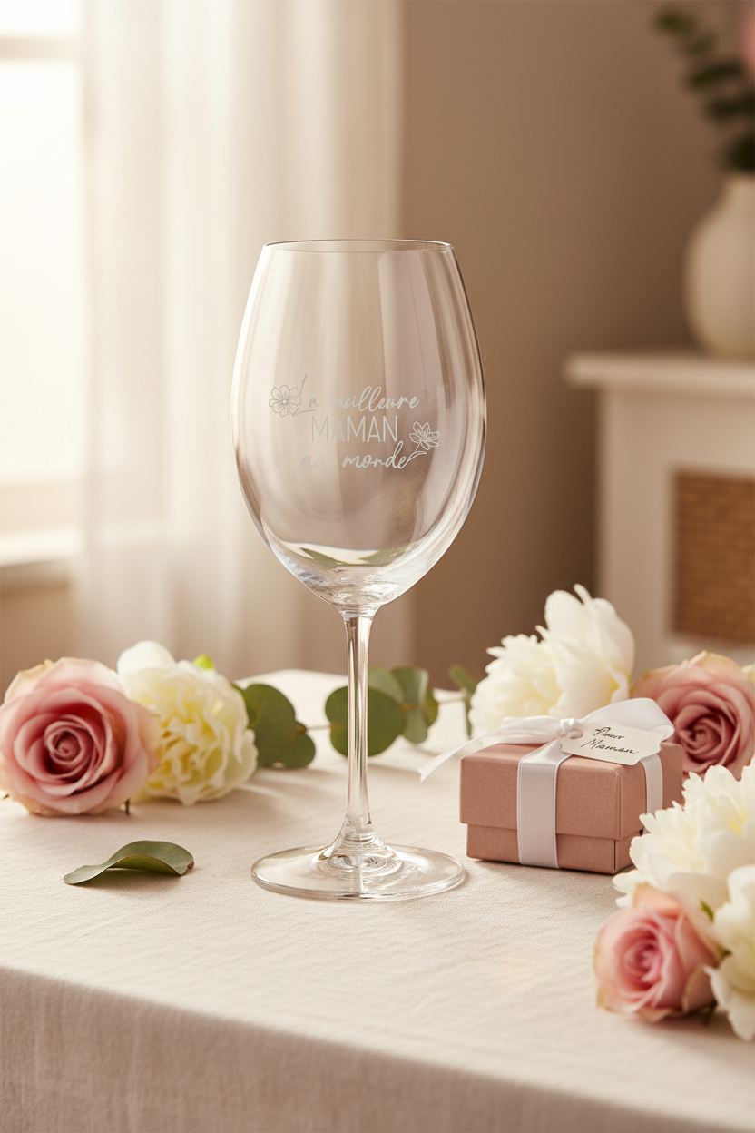 Verre à vin La meilleure maman au monde - lifestyle