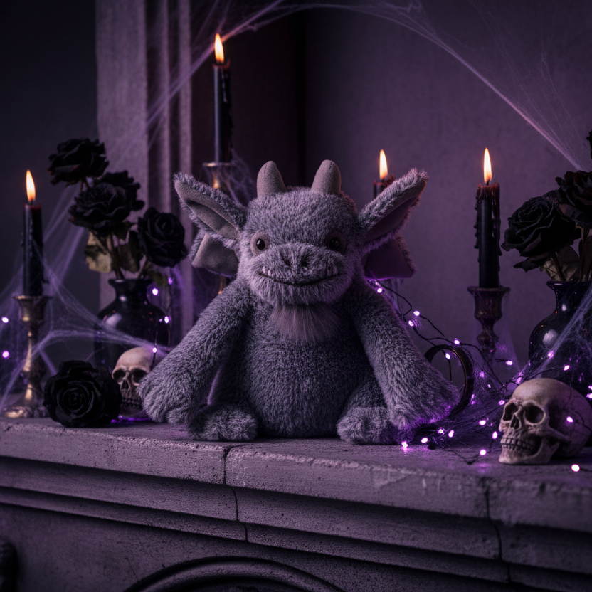 Growlston Gargoyle Jellycat - décor Halloween classique