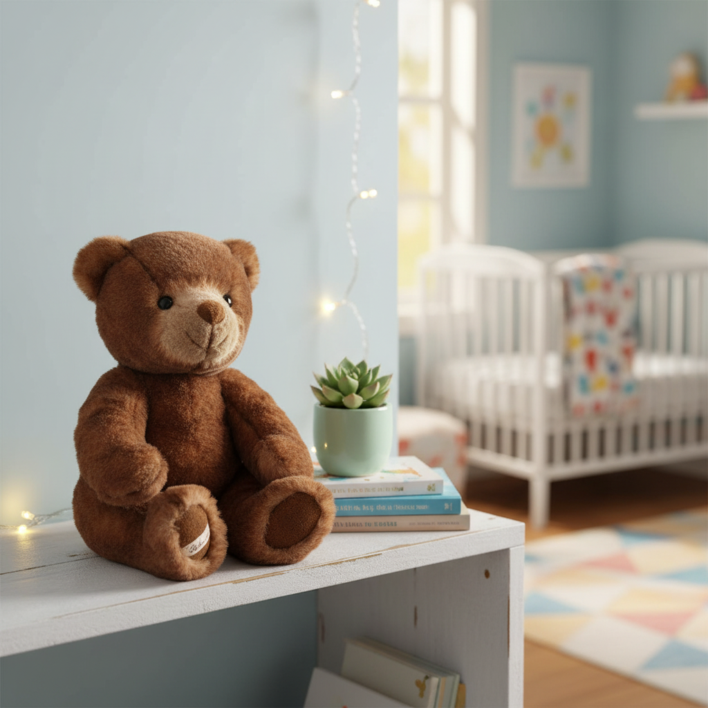 Ranger ours en peluche Bukowski - décor étagère chambre enfant