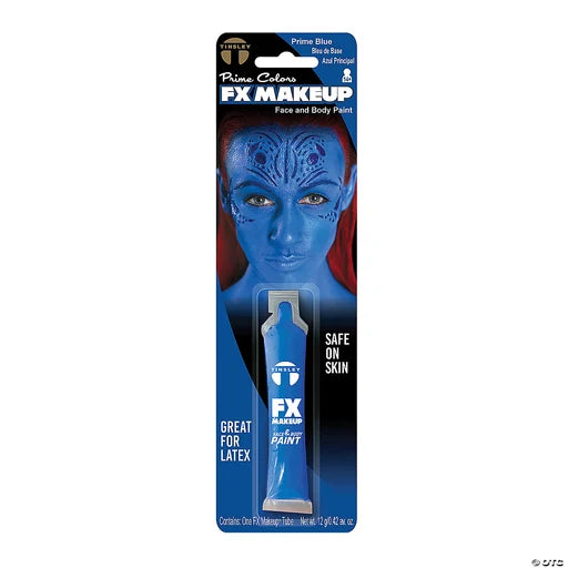 FX makeup bleu face-body paint