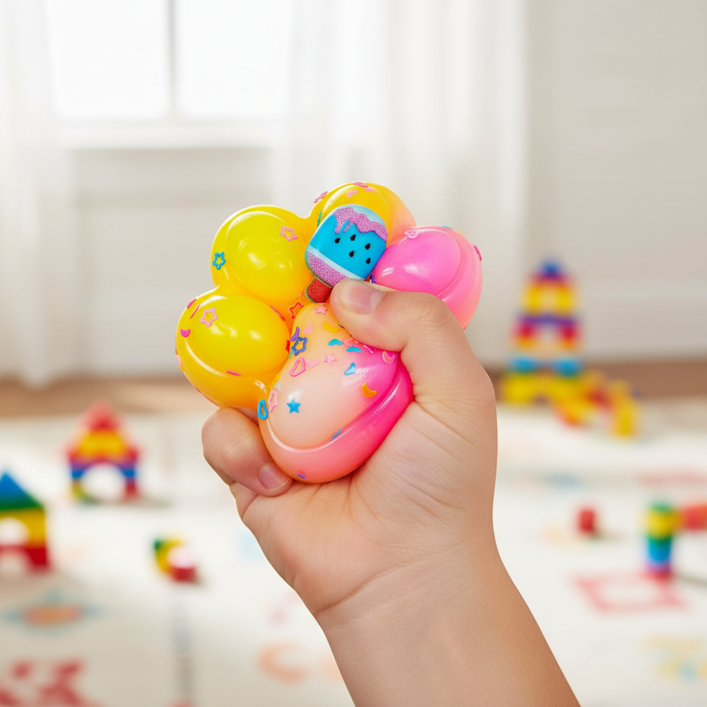 Pinchyz Cat Paw Series squishy patte chat tenu en main enfant