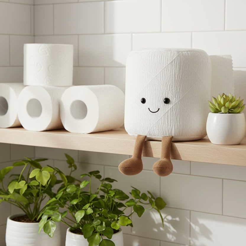 Jellycat Amuseable Toilet Roll - lifestyle salle de bain