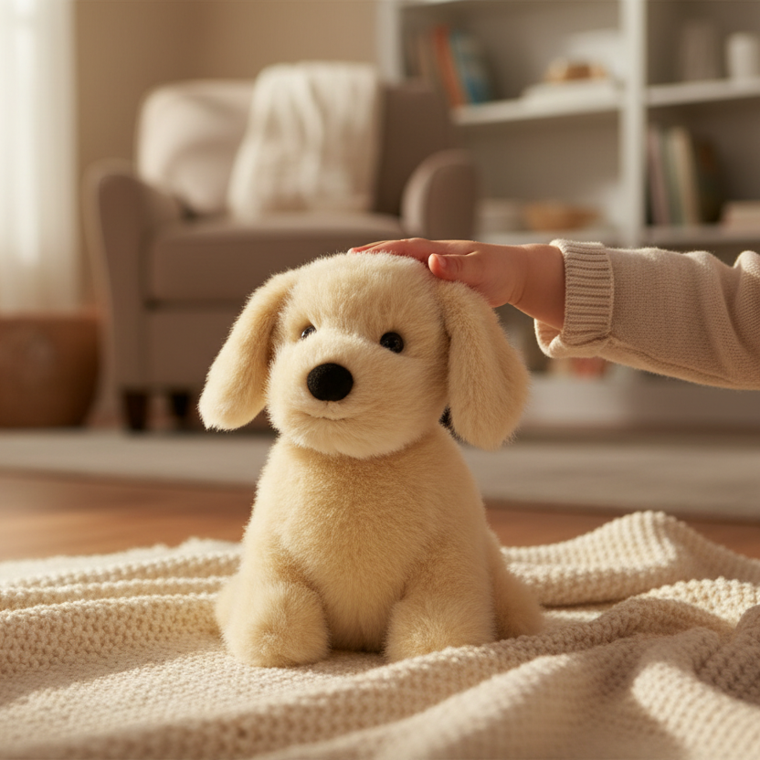 Jellycat Golden Puppy - lifestyle