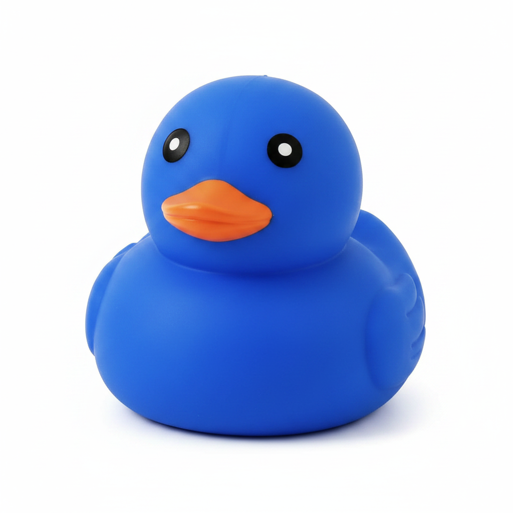 Canard géant squishy bleu 20 cm Gypsy Soul fond blanc