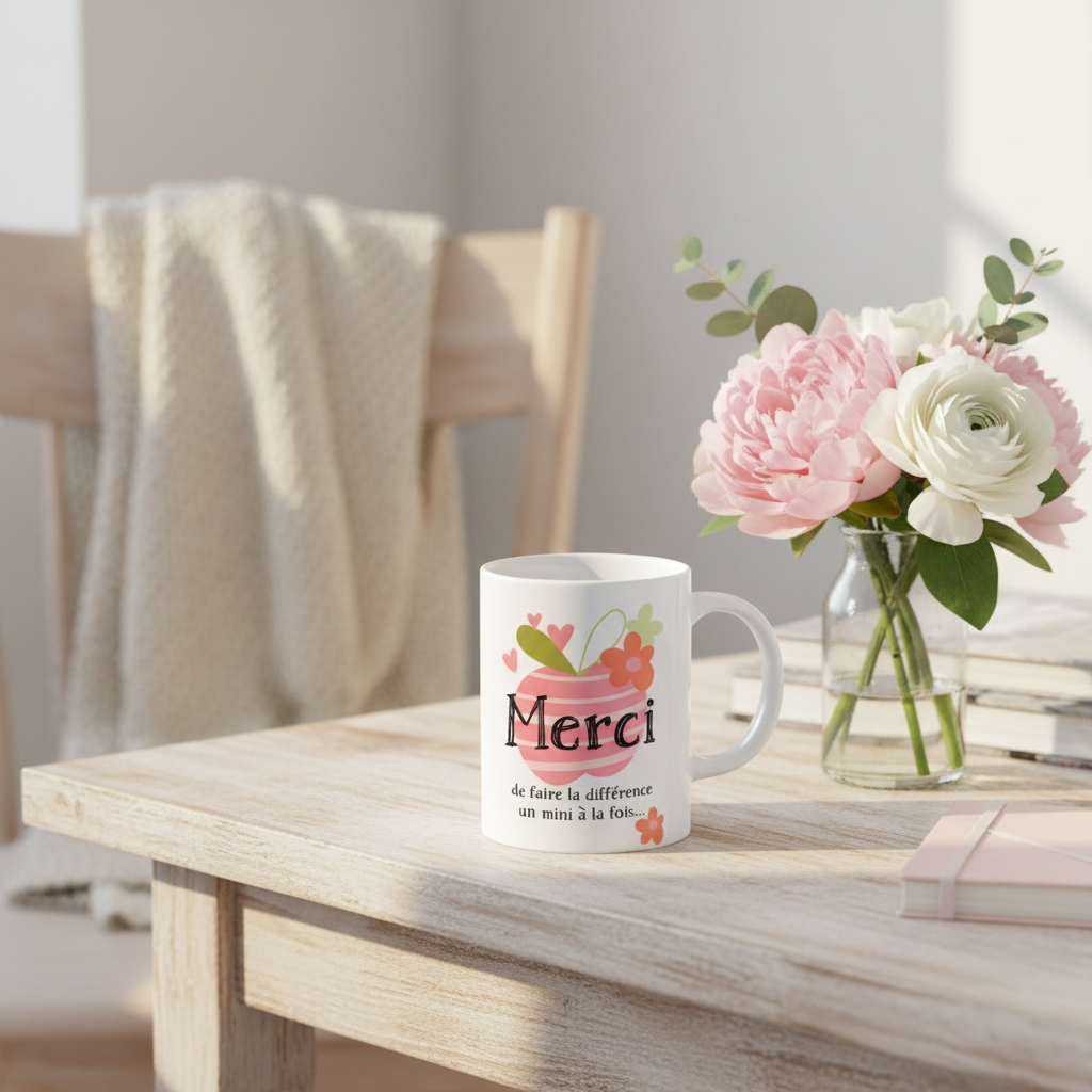 Tasse Pom – Merci de faire la différence un mini à la fois