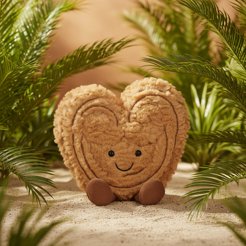 Jellycat Amuseable Philippe Palmier — Peluche feuille de palmier en ambiance tropicale
