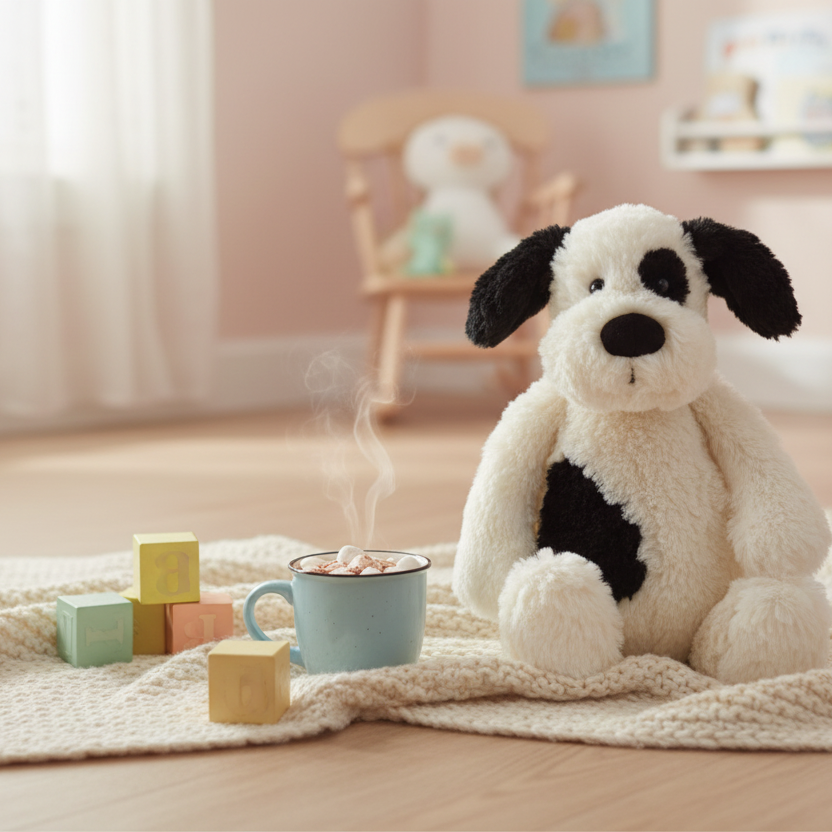 Jellycat Bashful Puppy - lifestyle nursery