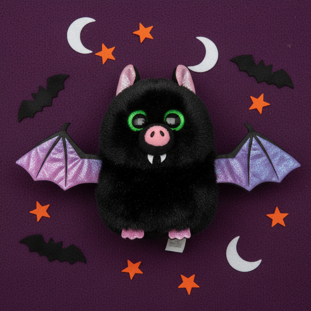 TY Batrice Beanie Boos peluche chauve-souris noire lifestyle Halloween spooky kawaii