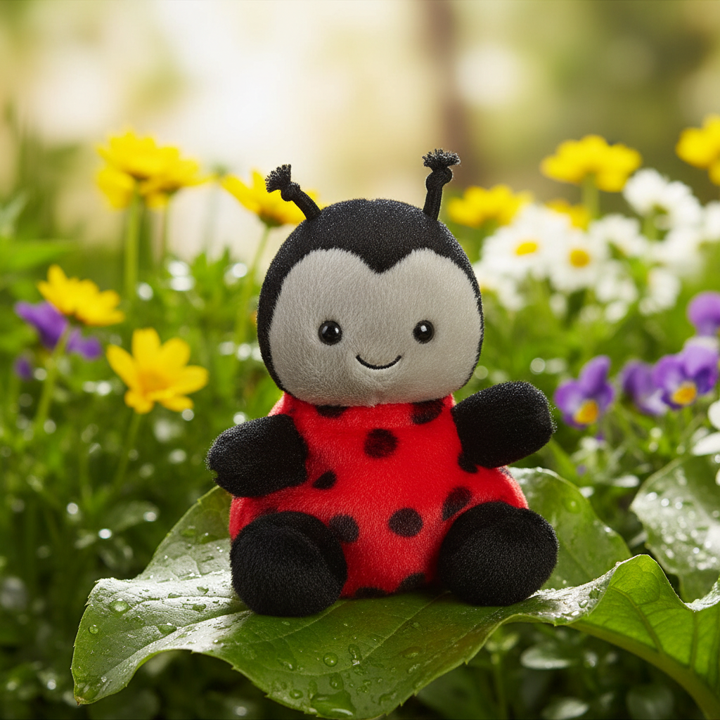 Lil Spots peluche coccinelle lifestyle jardin