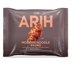 ARIH Modern Noodle – Tteokbokki au poivre noir, 140 g