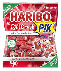 Haribo - red crush goût de fraise