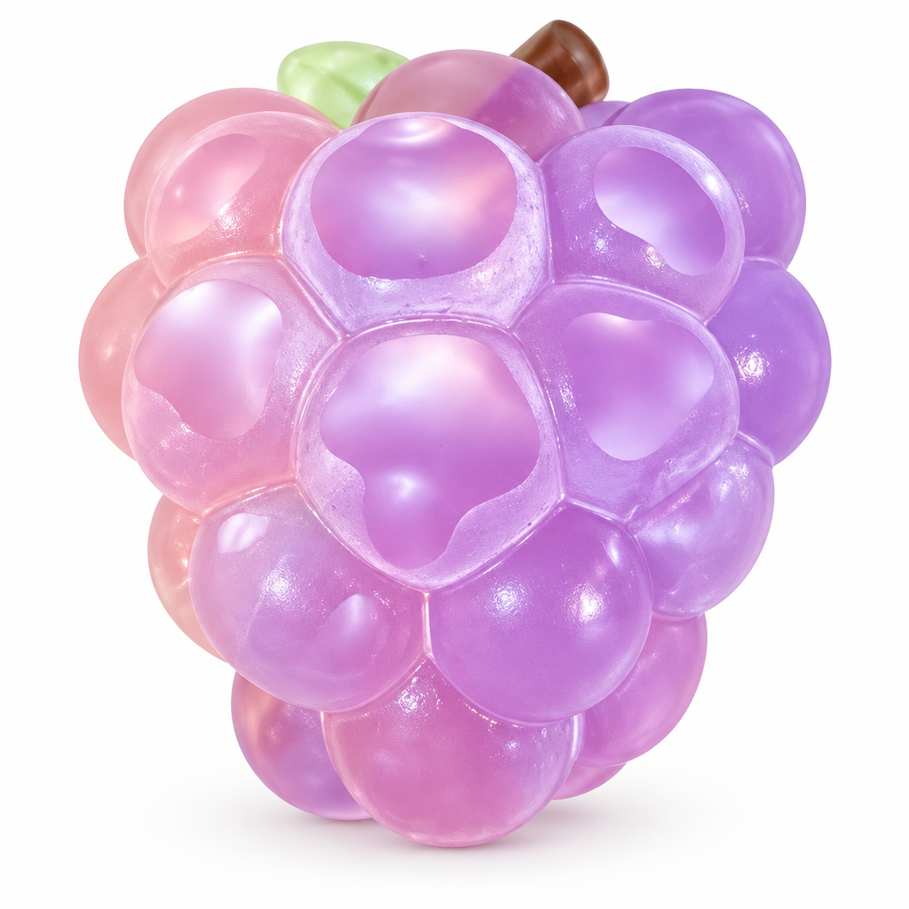 Jouet squishy peluche raisin violet – Squishyverse