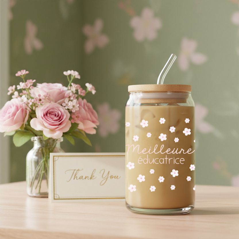 Verre – Meilleure Éducatrice 16 oz | Alarocque Design