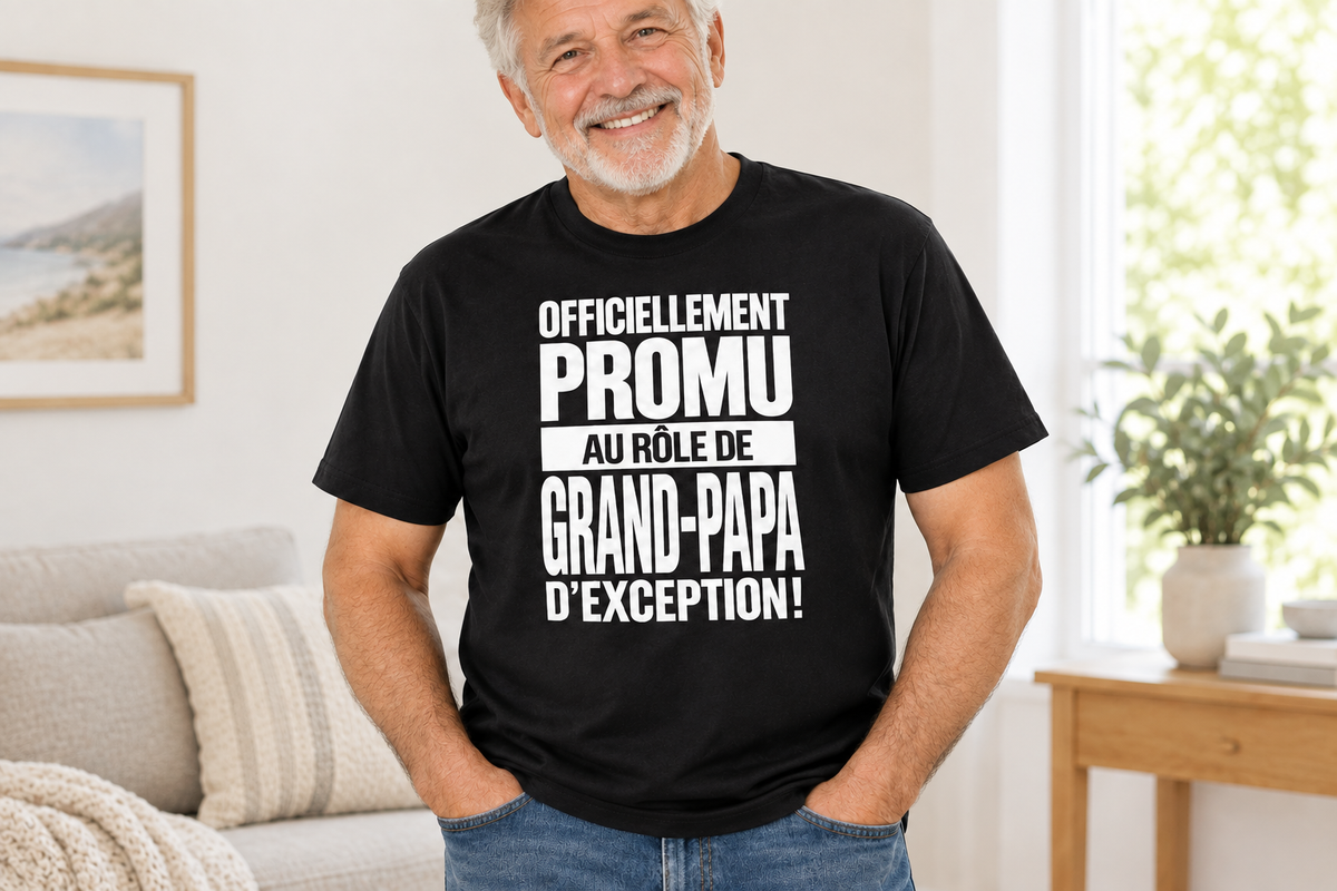 Photo lifestyle du chandail porté par un homme plus âgé
