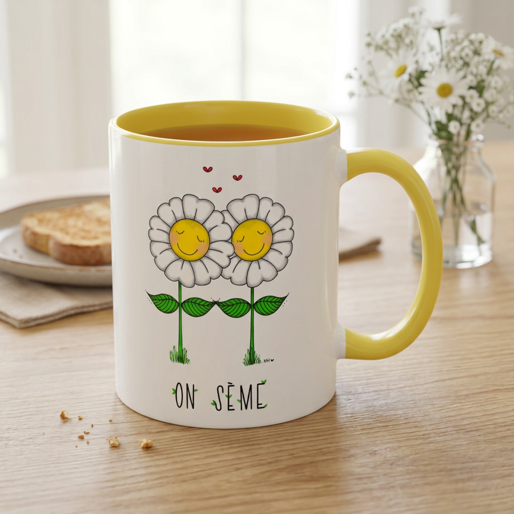 Tasse « On sème » – Fleurs – Sardine Studio