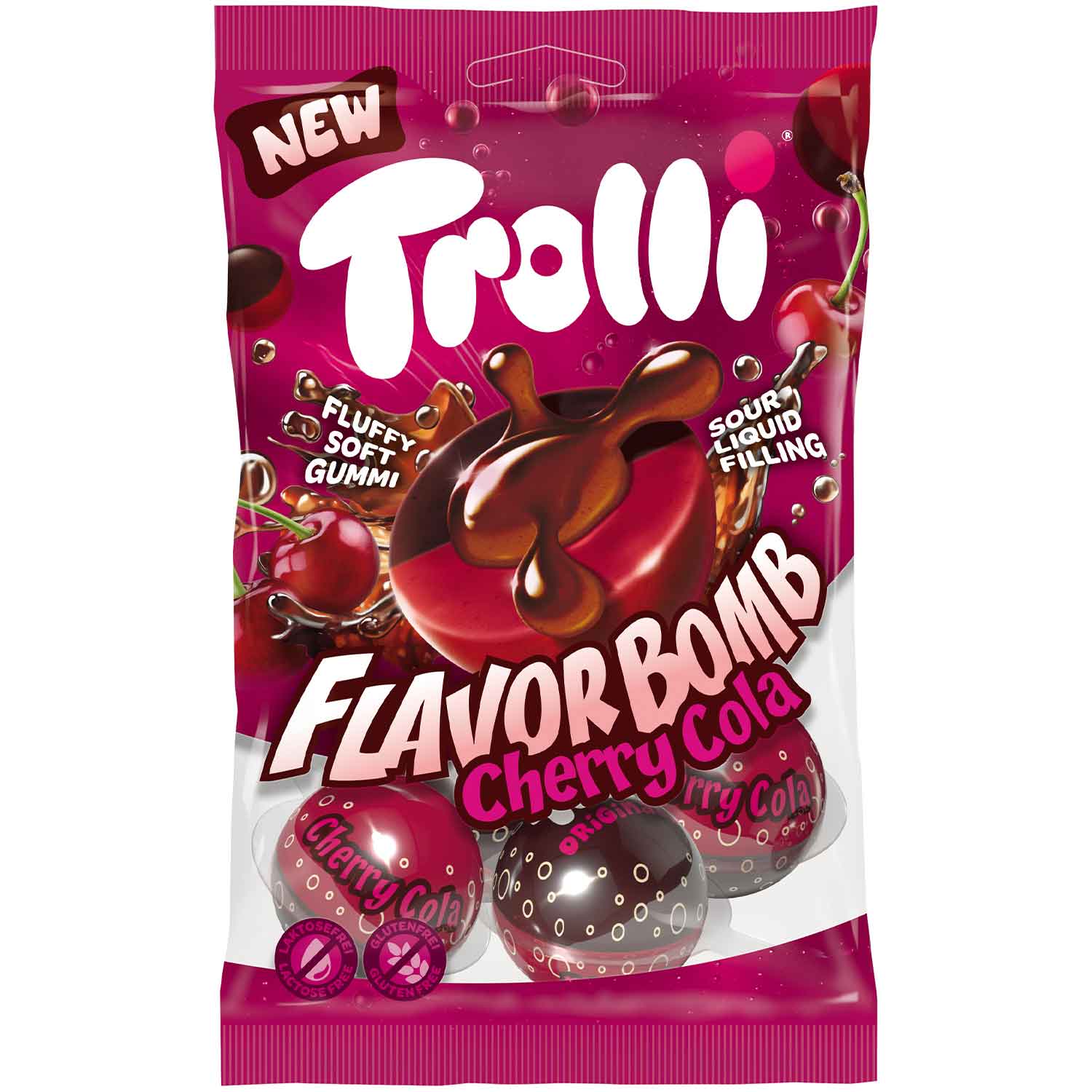Trolli Flavor Bomb Cherry Cola – Gummy Fourré Acidulé