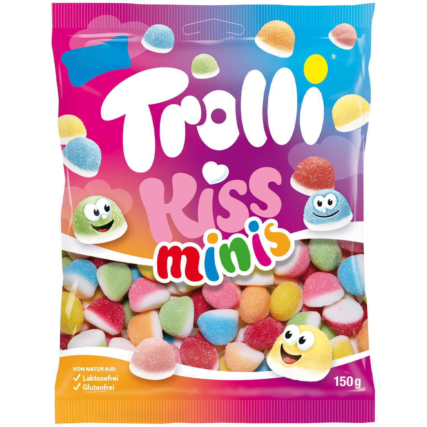 Trolli Kiss Minis 150g – Bonbons Gummy Bicolores