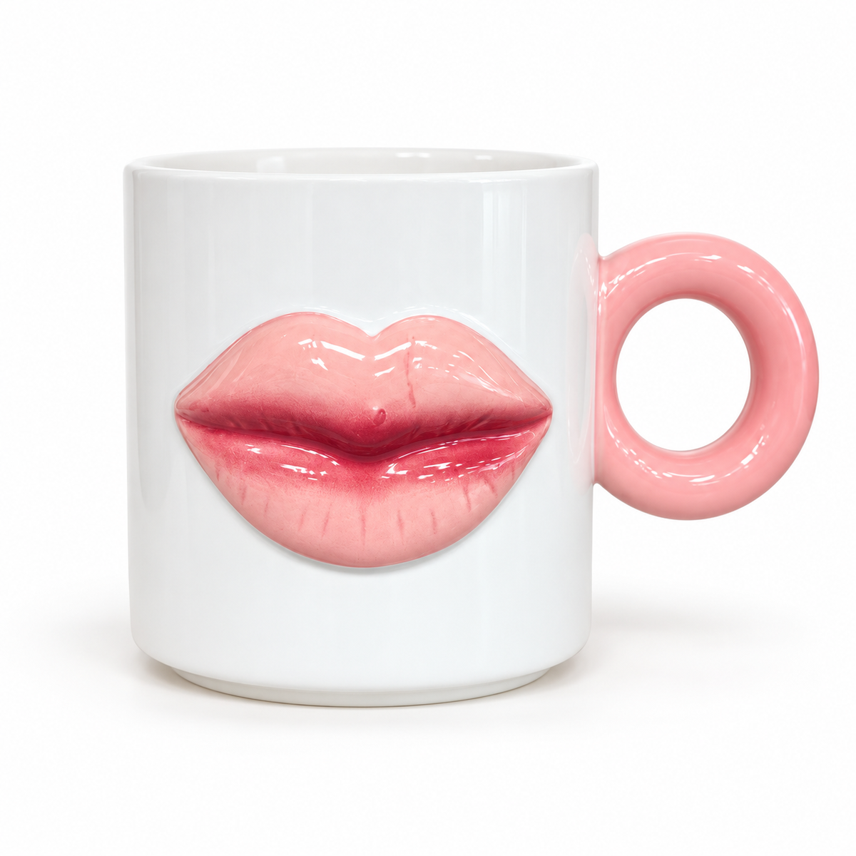 Tasse Angelina à lèvres roses en relief – Abbott