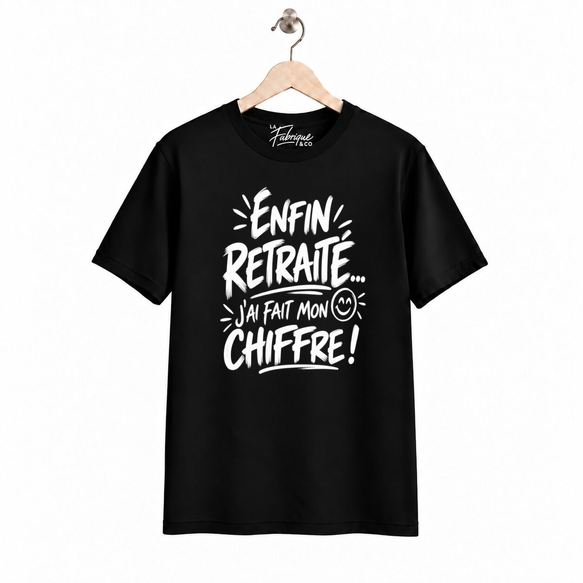 Chandail coupe régulière enfin retraité j'ai fait mon chiffre fabrique